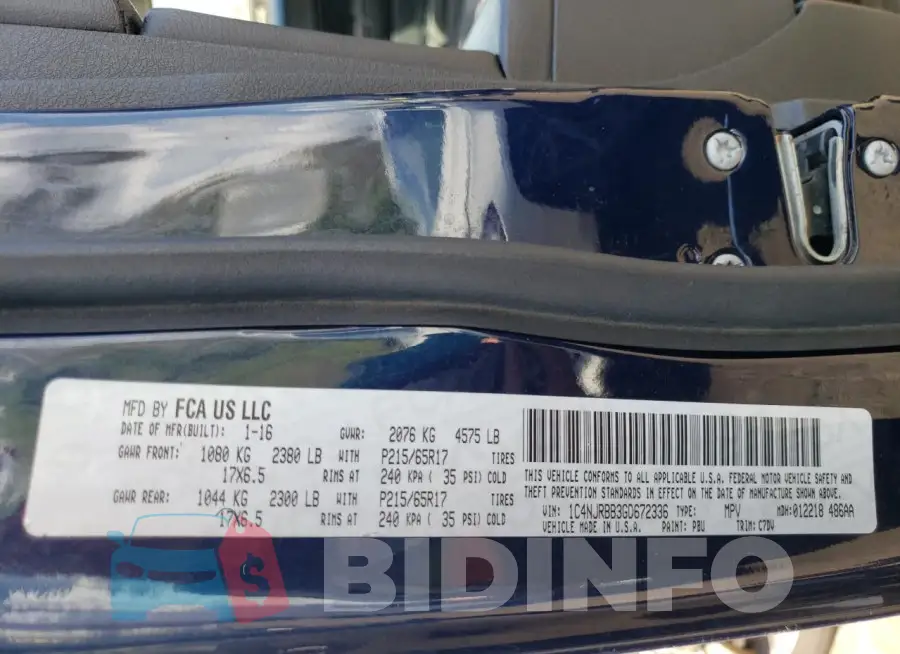 1C4NJRBB3GD672336 Photo# 13