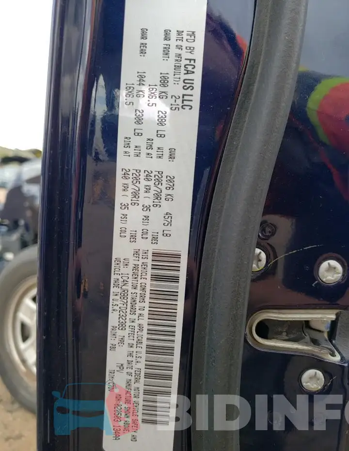 1C4NJRBB7FD232389 Photo# 12