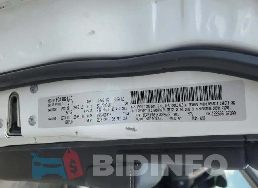 1C4PJMDS1FW638455 Photo# 13