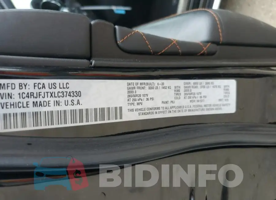 1C4RJFJTXLC374330 Photo# 14