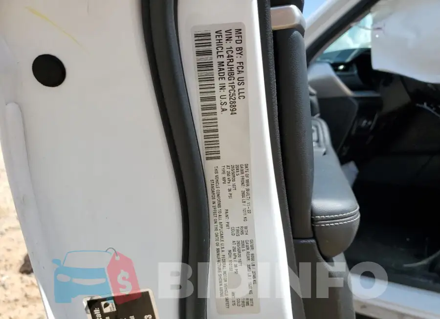 1C4RJHBG1PC528894 Photo# 12