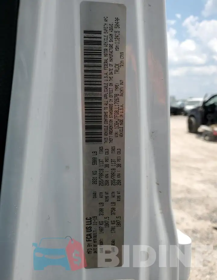 1C6HJTFG8LL172678 Photo# 12