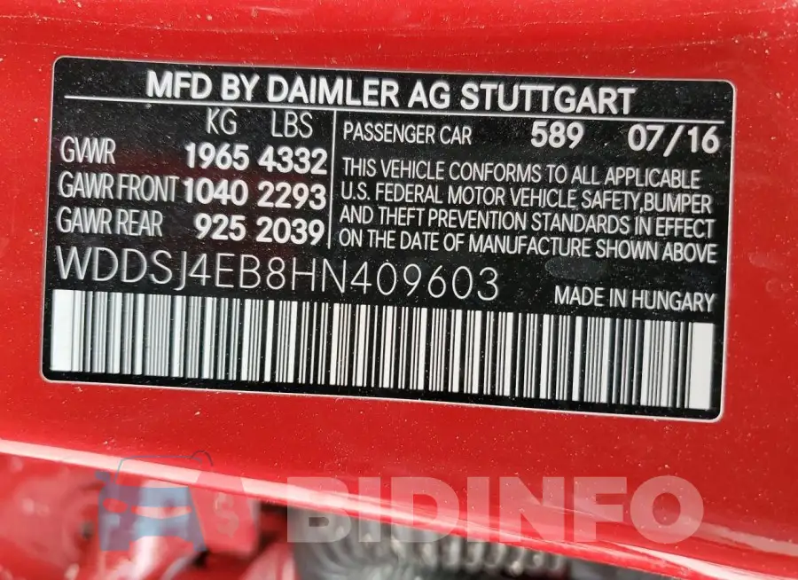 WDDSJ4EB8HN409603 Photo# 12