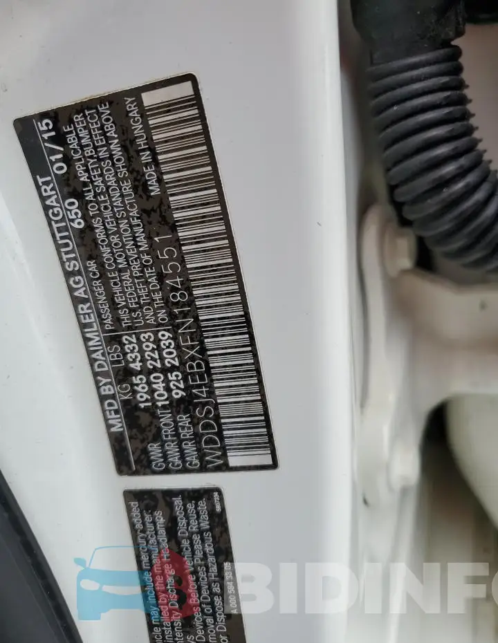 WDDSJ4EBXFN184551 Photo# 12