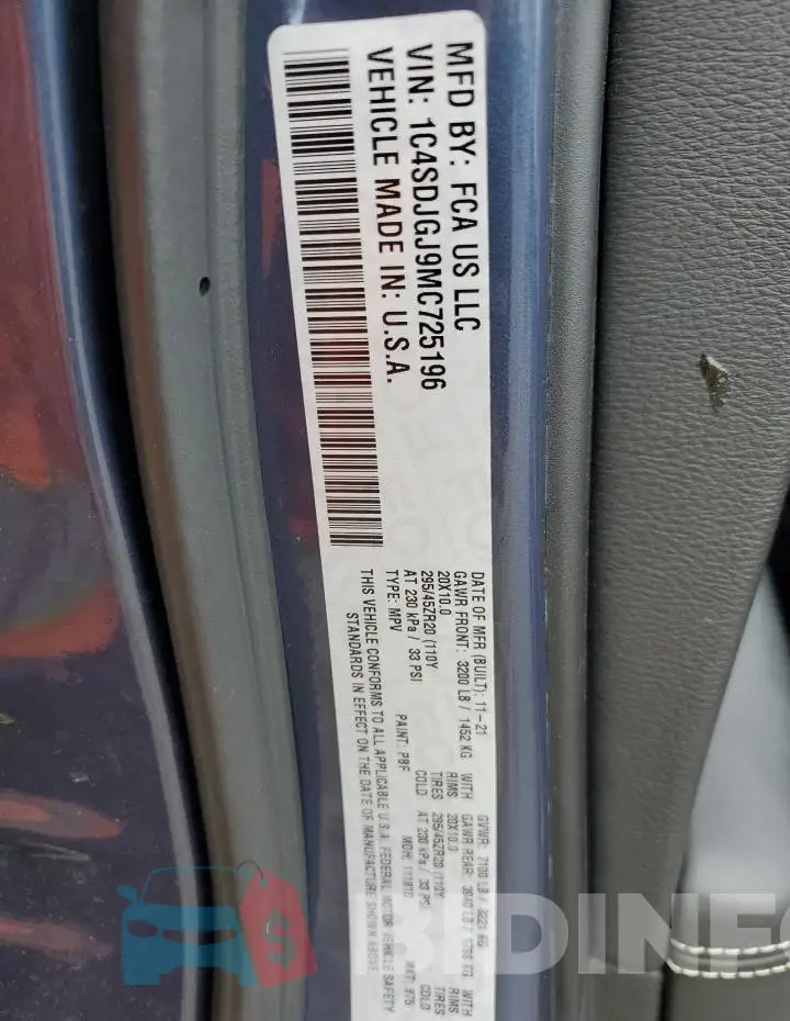 1C4SDJGJ9MC725196 Photo# 13