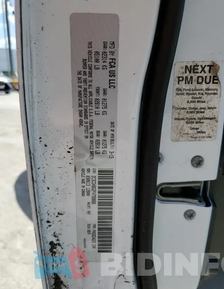 2C3CDXBG2FH799888 Photo# 12