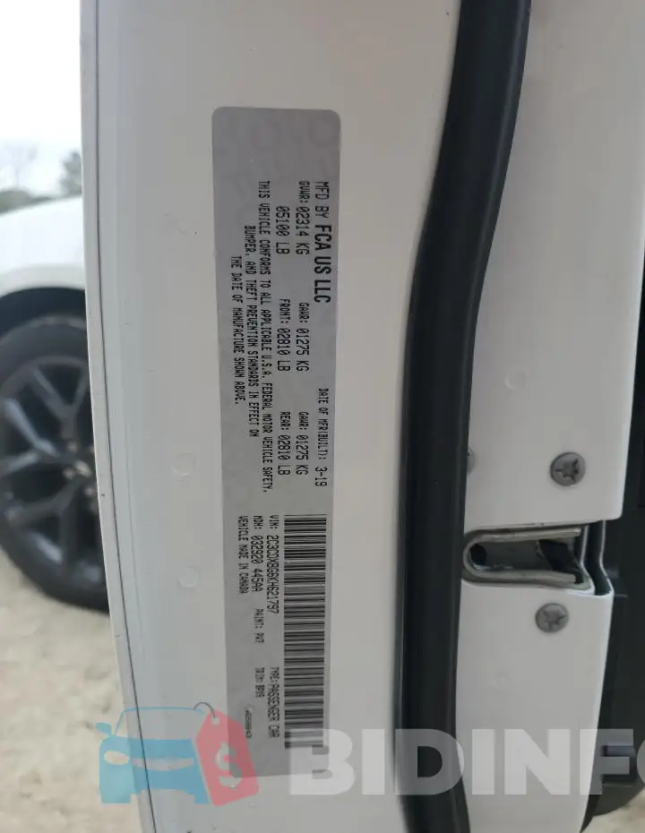 2C3CDXBG6KH621797 Photo# 12