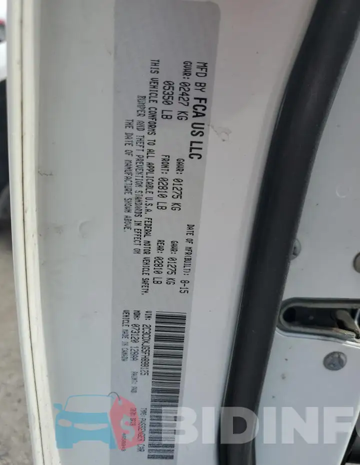 2C3CDXJG5FH898125 Photo# 12