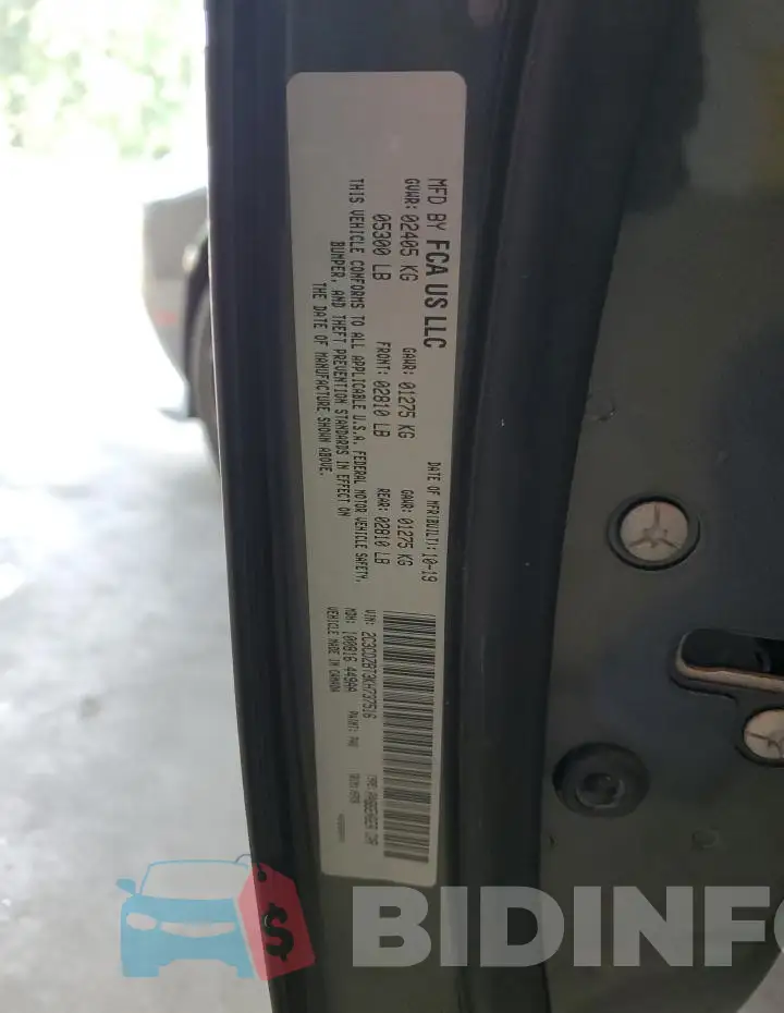 2C3CDZBT3KH737516 Photo# 12