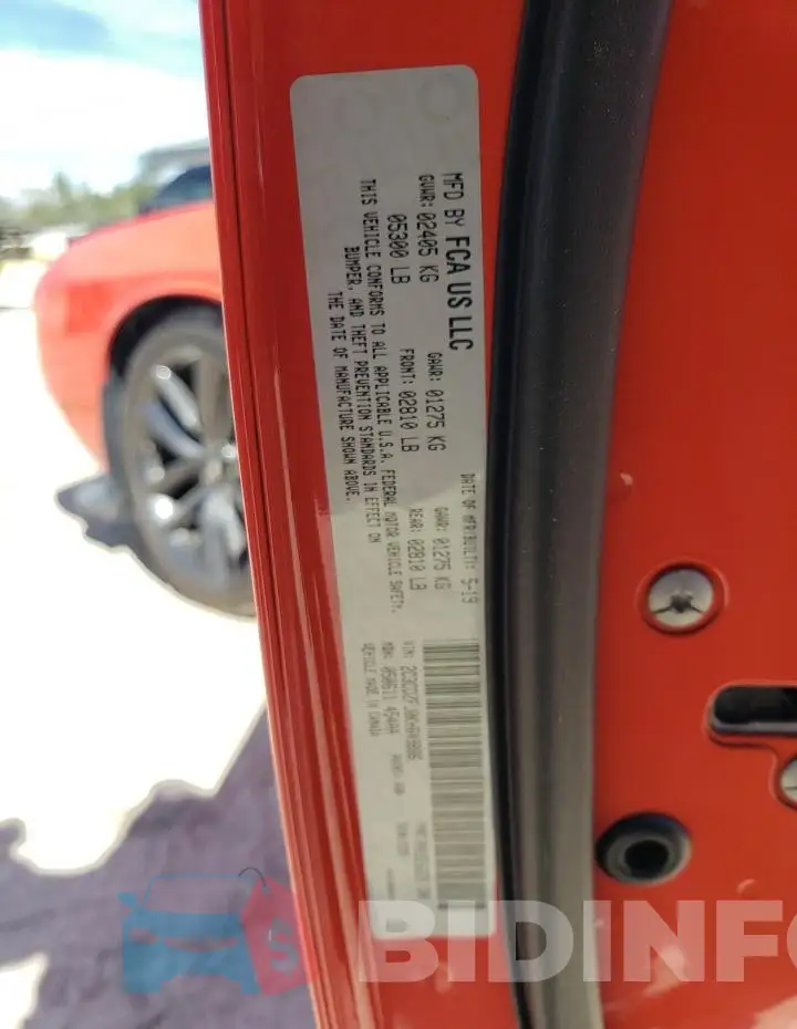 2C3CDZFJ0KH649886 Photo# 12