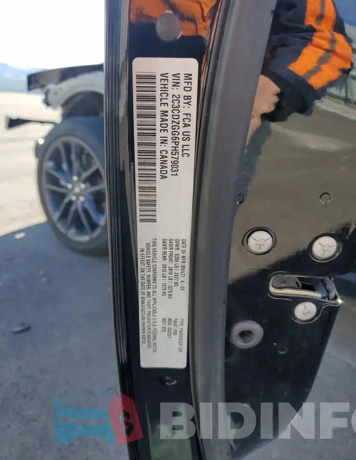 2C3CDZGG6PH579031 Photo# 13