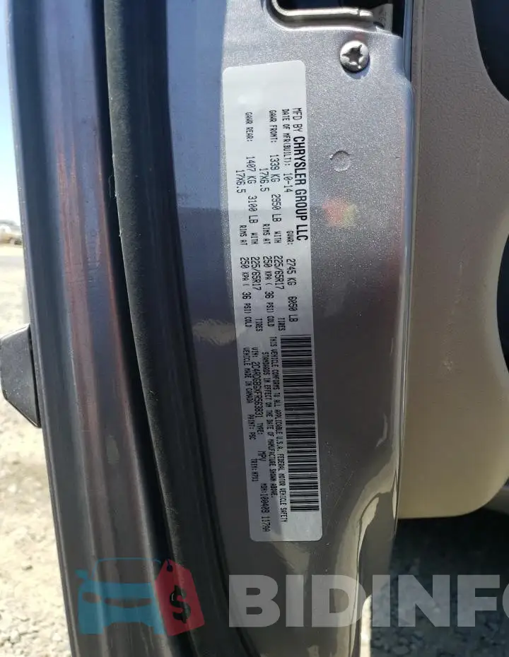 2C4RDGBGXFR563831 Photo# 13