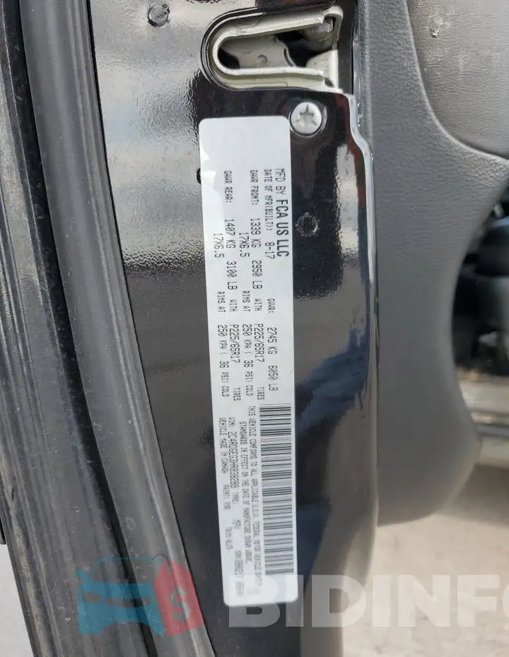 2C4RDGEG3HR838289 Photo# 14