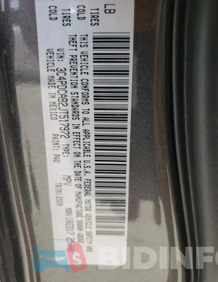 3C4PDCAB2JT517972 Photo# 13
