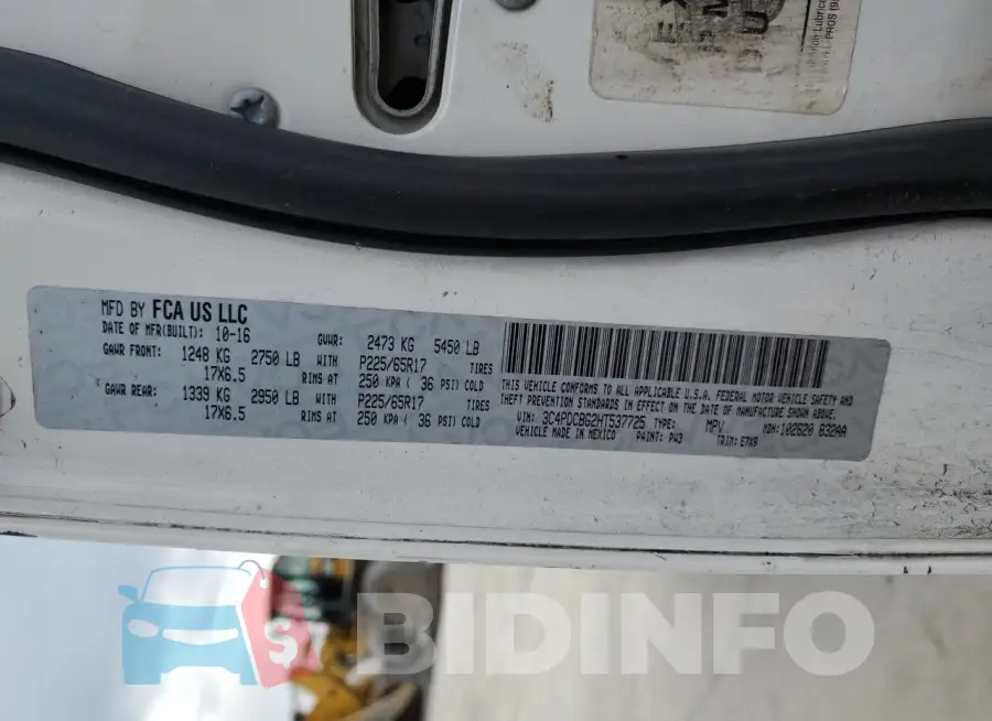 3C4PDCBG2HT537725 Photo# 12