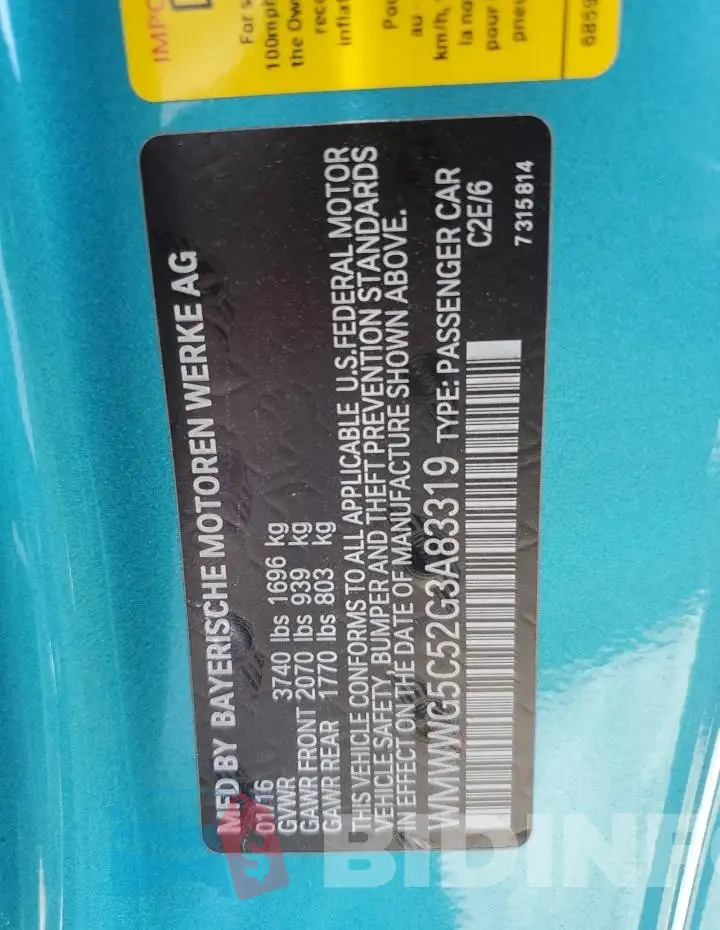 WMWWG5C52G3A83319 Photo# 12