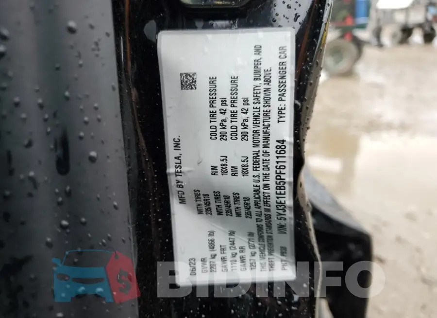5YJ3E1EB5PF611684 Photo# 12