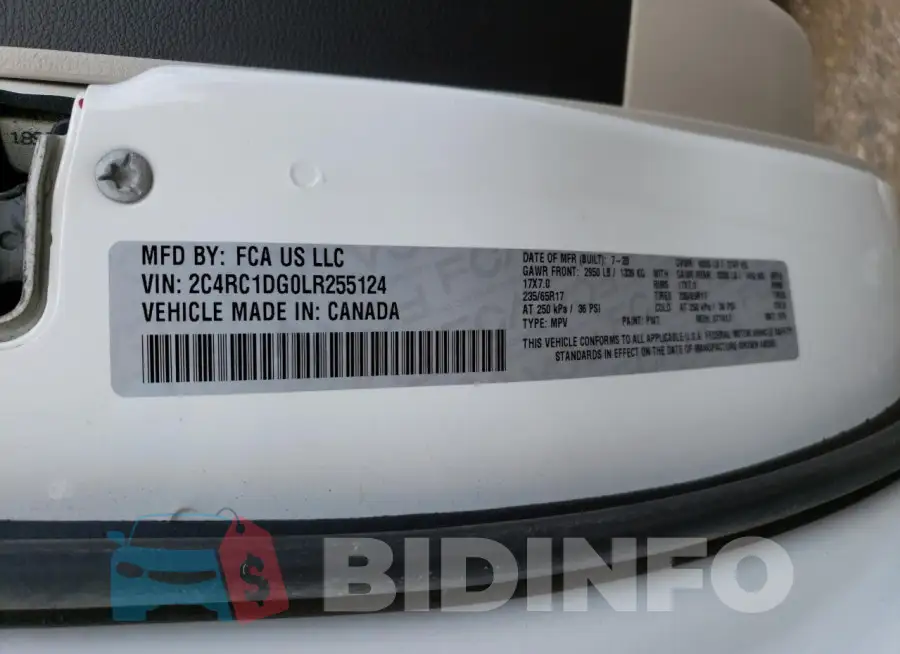 2C4RC1DG0LR255124 Photo# 13
