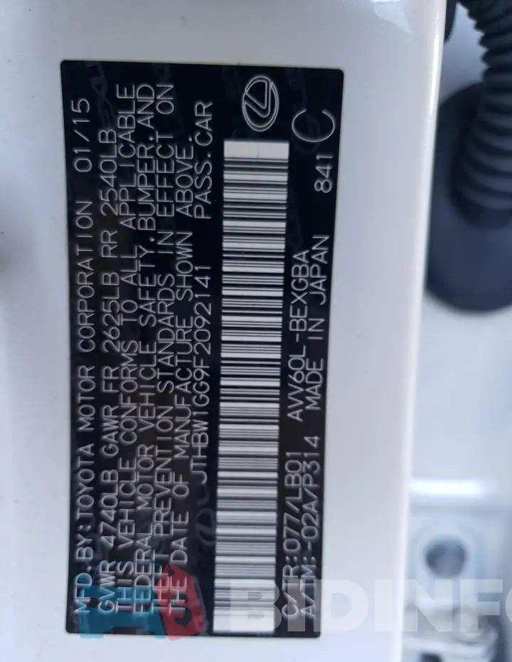 JTHBW1GG9F2092141 Photo# 12