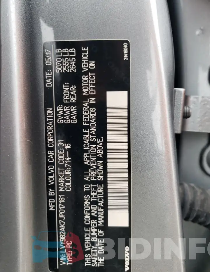 LVY982AK7JP017181 Photo# 12