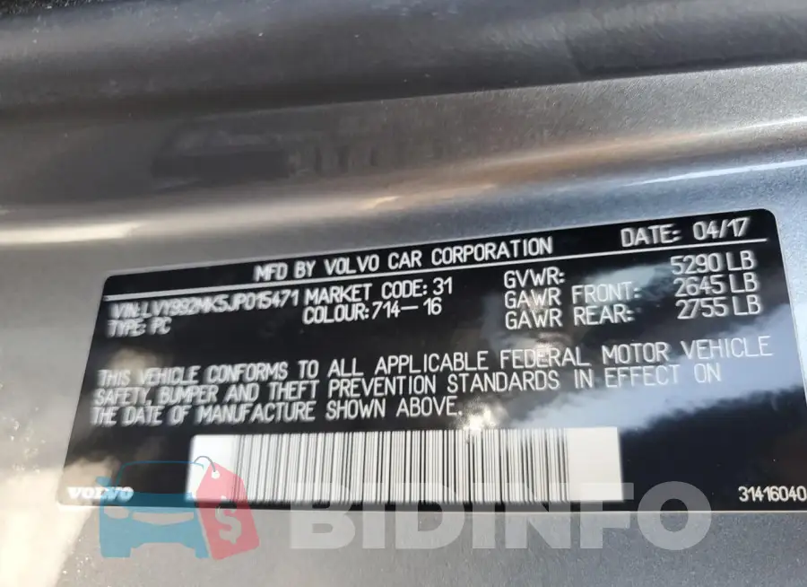 LVY992MK5JP015471 Photo# 12