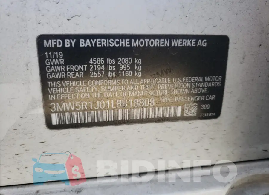 3MW5R1J01L8B18808 Photo# 13