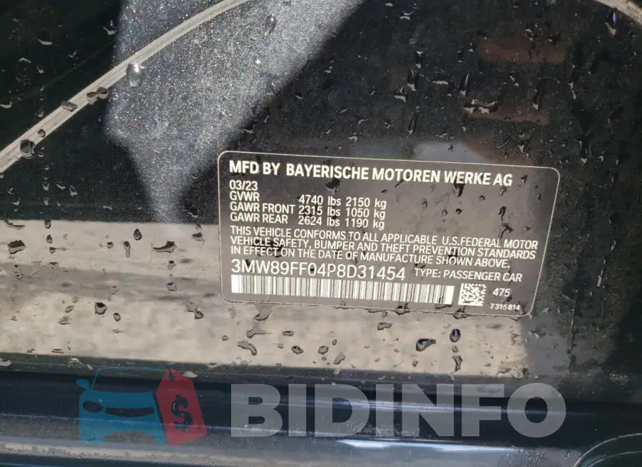 3MW89FF04P8D31454 Photo# 12