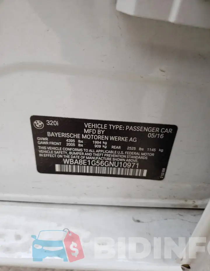 WBA8E1G56GNU10971 Photo# 12