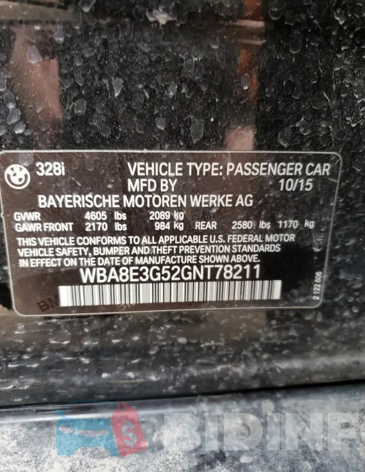 WBA8E3G52GNT78211 Photo# 12
