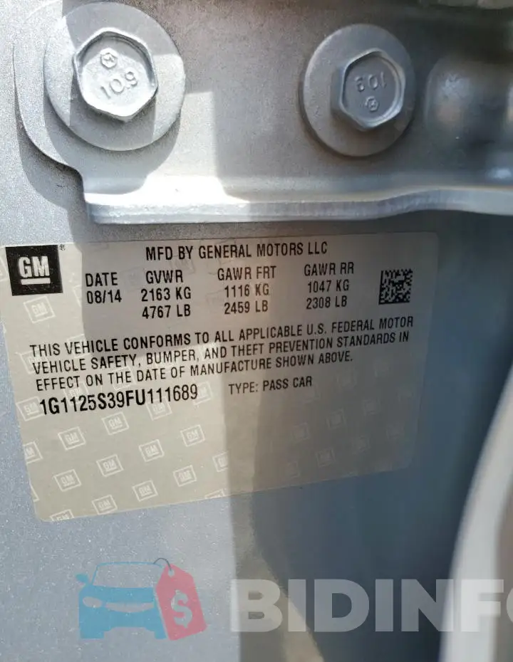 1G1125S39FU111689 Photo# 13