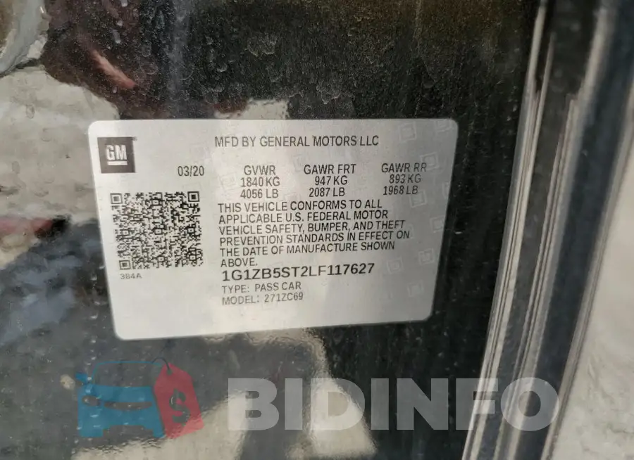1G1ZB5ST2LF117627 Photo# 12