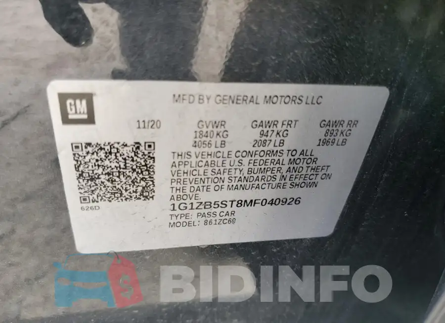 1G1ZB5ST8MF040926 Photo# 12