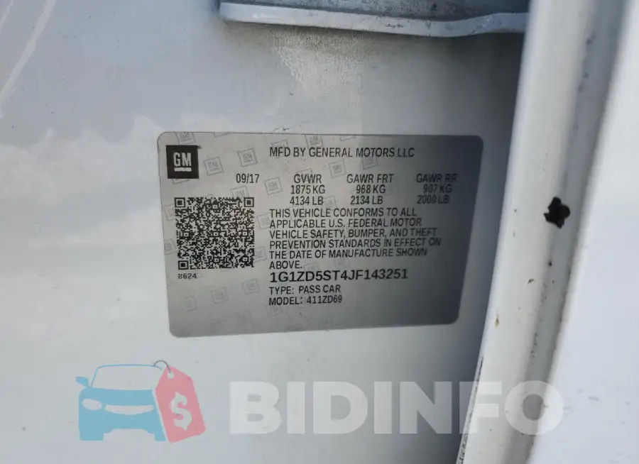 1G1ZD5ST4JF143251 Photo# 12