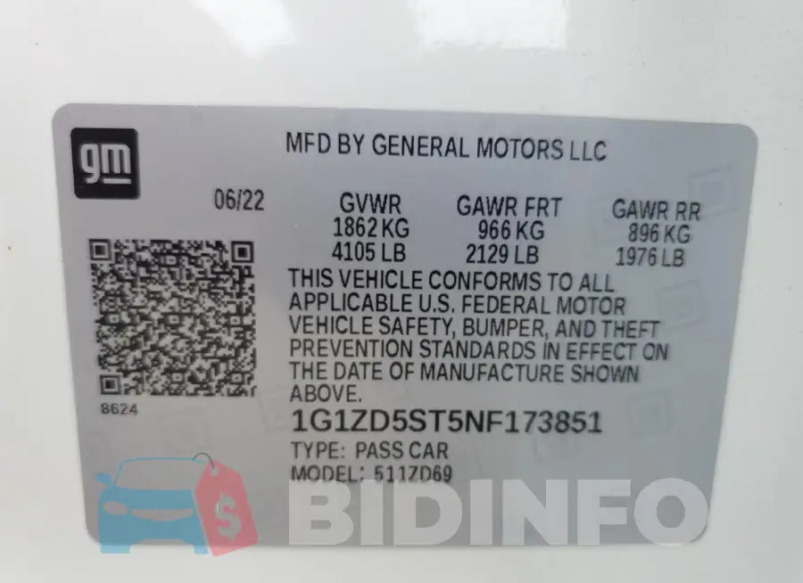 1G1ZD5ST5NF173851 Photo# 12