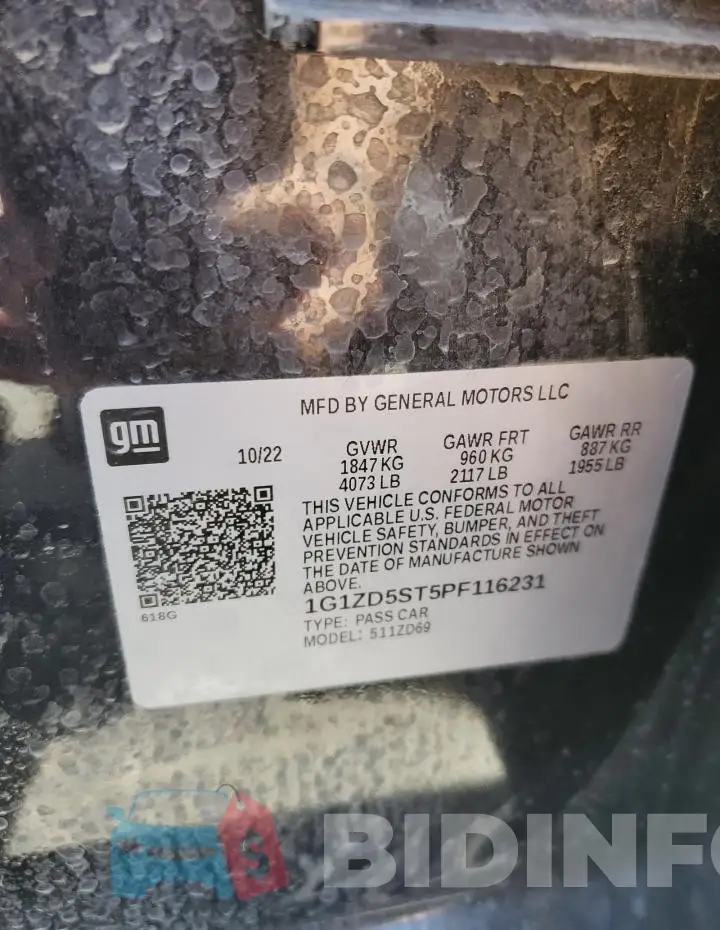 1G1ZD5ST5PF116231 Photo# 12