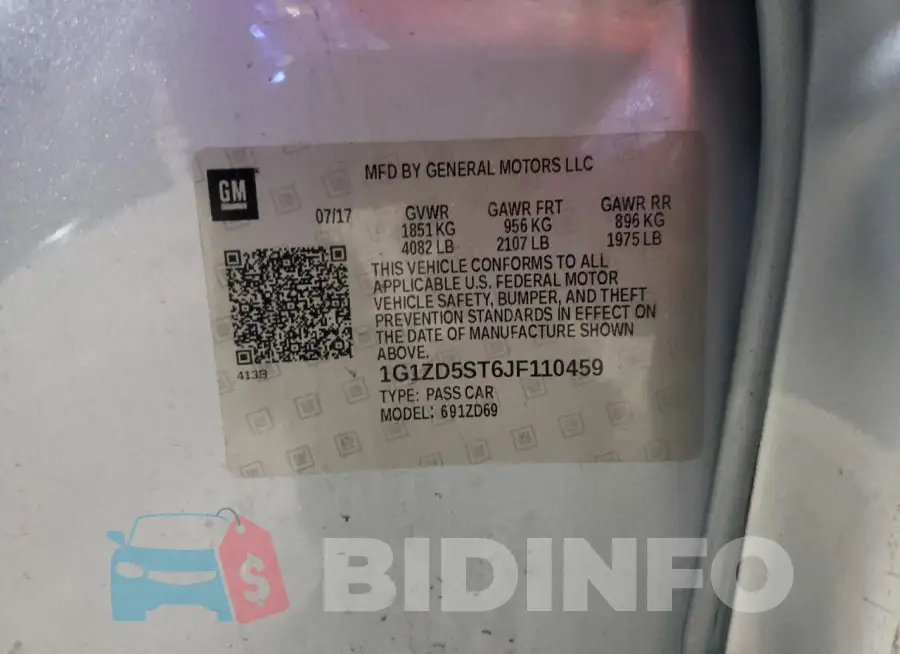 1G1ZD5ST6JF110459 Photo# 12