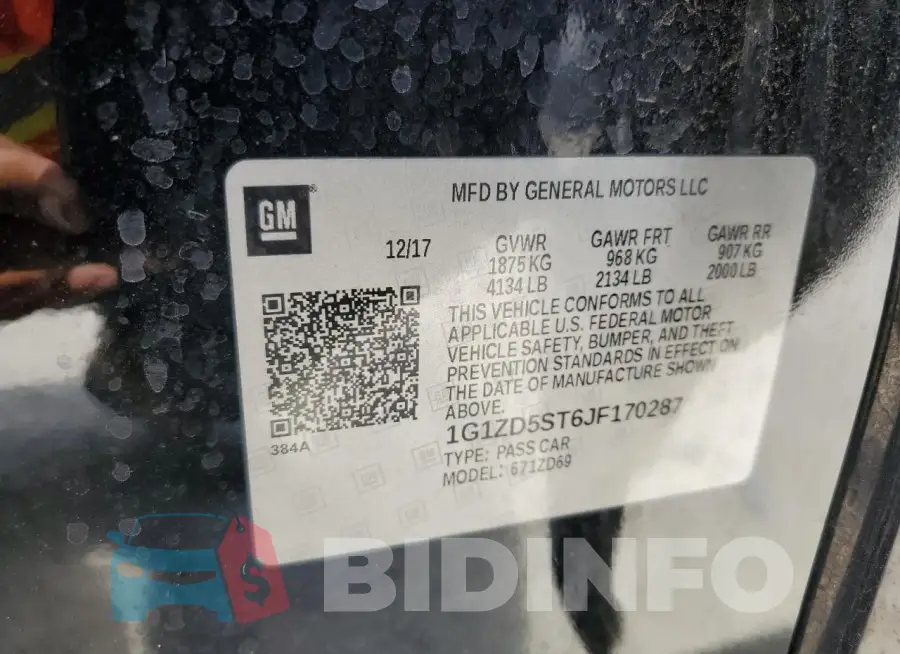1G1ZD5ST6JF170287 Photo# 13