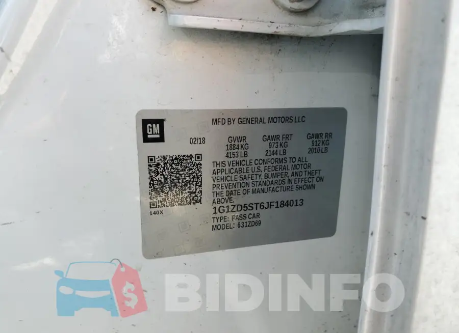 1G1ZD5ST6JF184013 Photo# 12