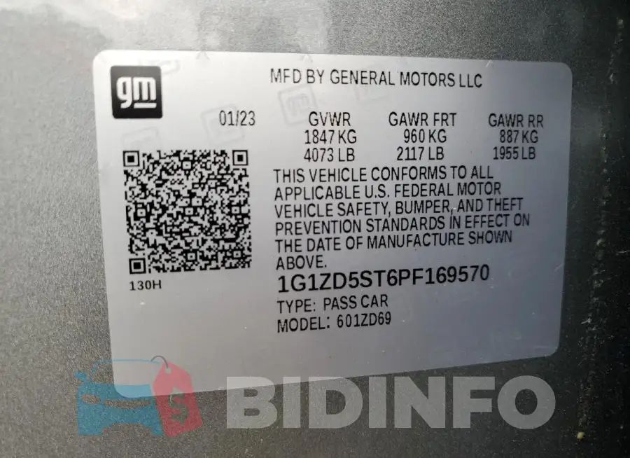 1G1ZD5ST6PF169570 Photo# 13