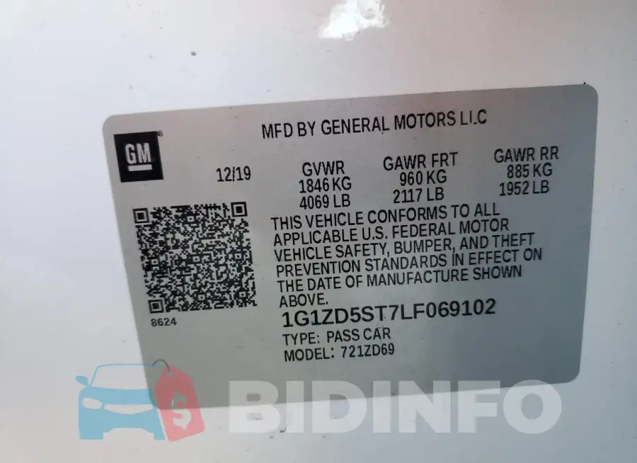 1G1ZD5ST7LF069102 Photo# 13