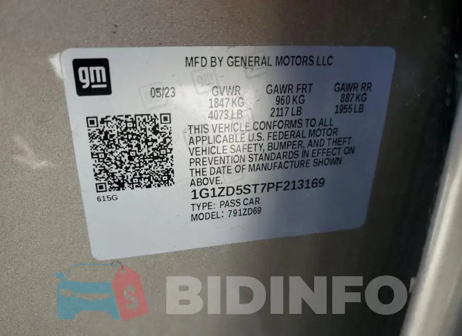 1G1ZD5ST7PF213169 Photo# 12