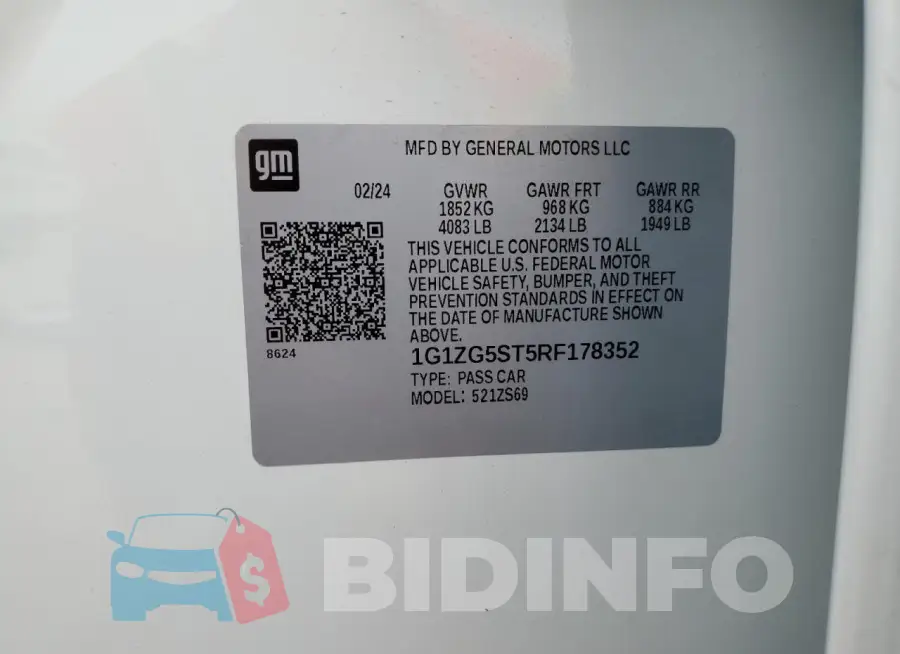 1G1ZG5ST5RF178352 Photo# 12