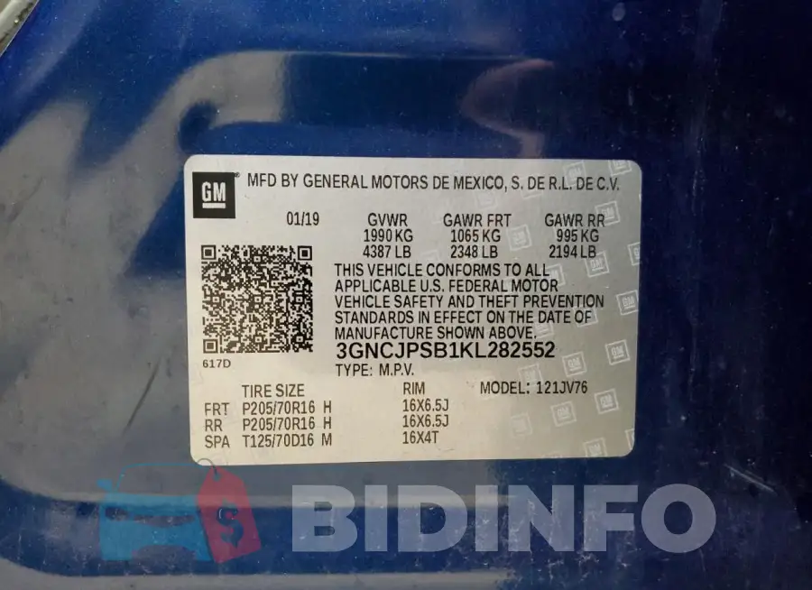 3GNCJPSB1KL282552 Photo# 13
