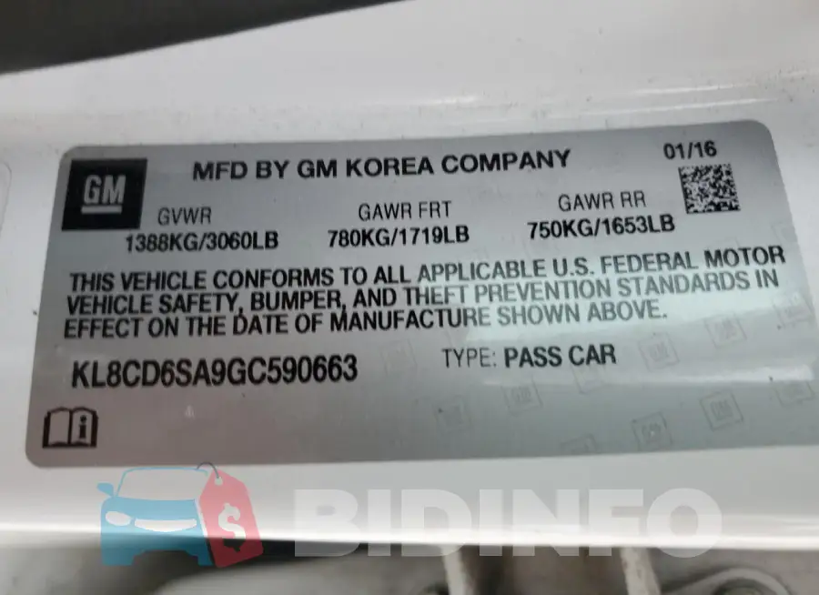 KL8CD6SA9GC590663 Photo# 12