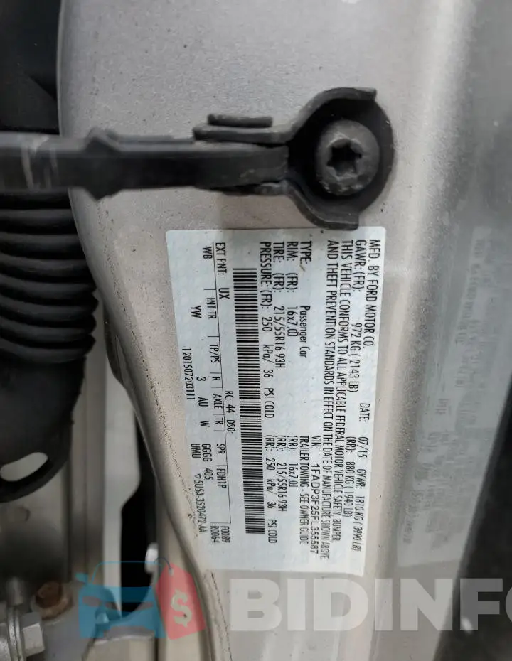 1FADP3F25FL355587 Photo# 12