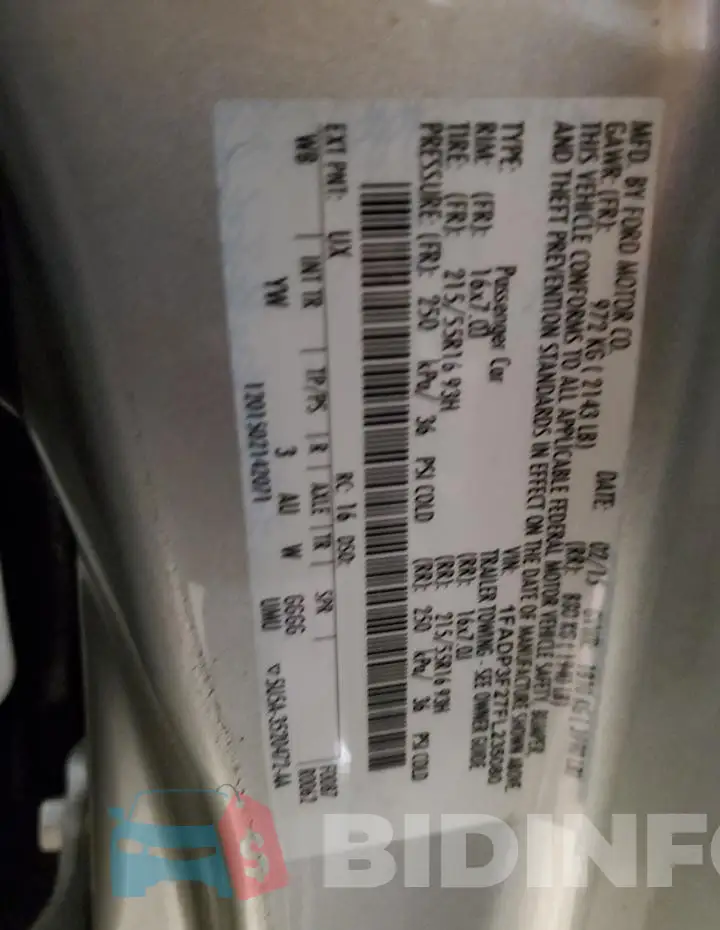 1FADP3F27FL235080 Photo# 13