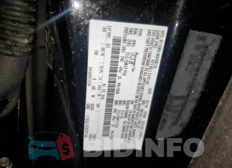 1FADP3F29GL296416 Photo# 12