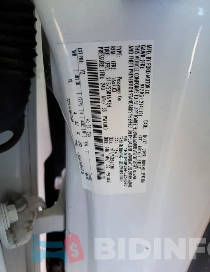 1FADP3K29HL254576 Photo# 12
