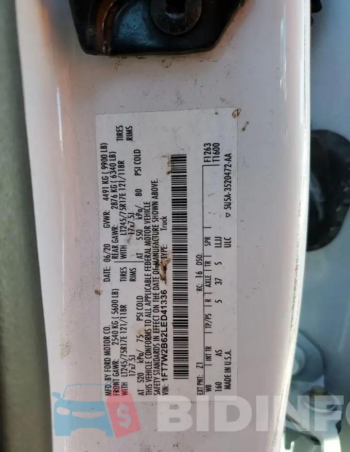 1FT7W2B62LED41336 Photo# 12