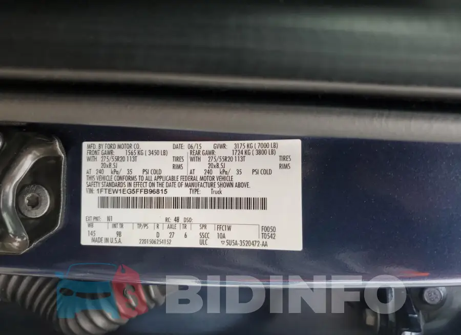 1FTEW1EG5FFB96815 Photo# 12